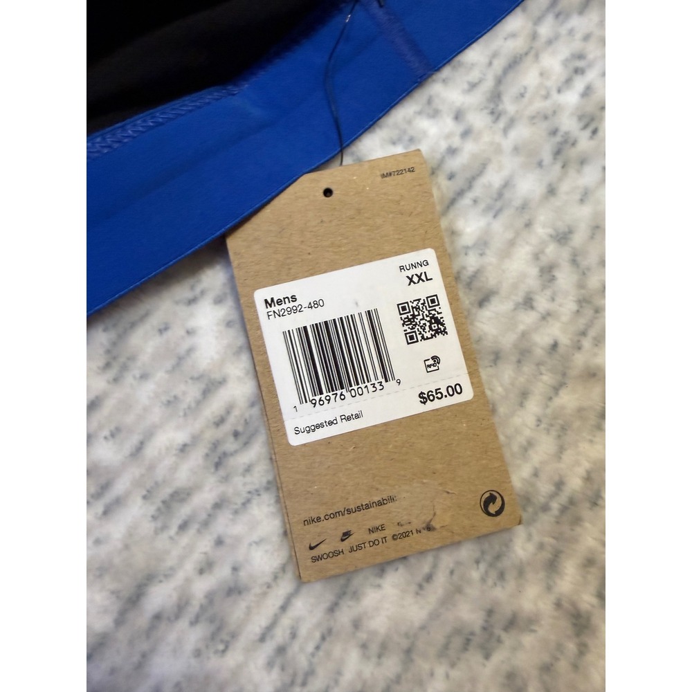 Nike‎ Mens Running Shorts Blue Athletic Performance XX Large NWT - Picture 5 of 6